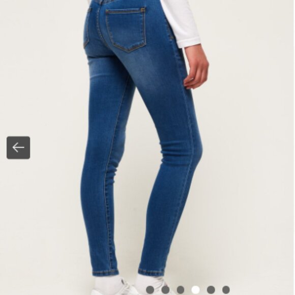 Superdry Alexia Jeggings Jeans High Waist Stretch Skinny Jeans Size 26 - Picture 3 of 16